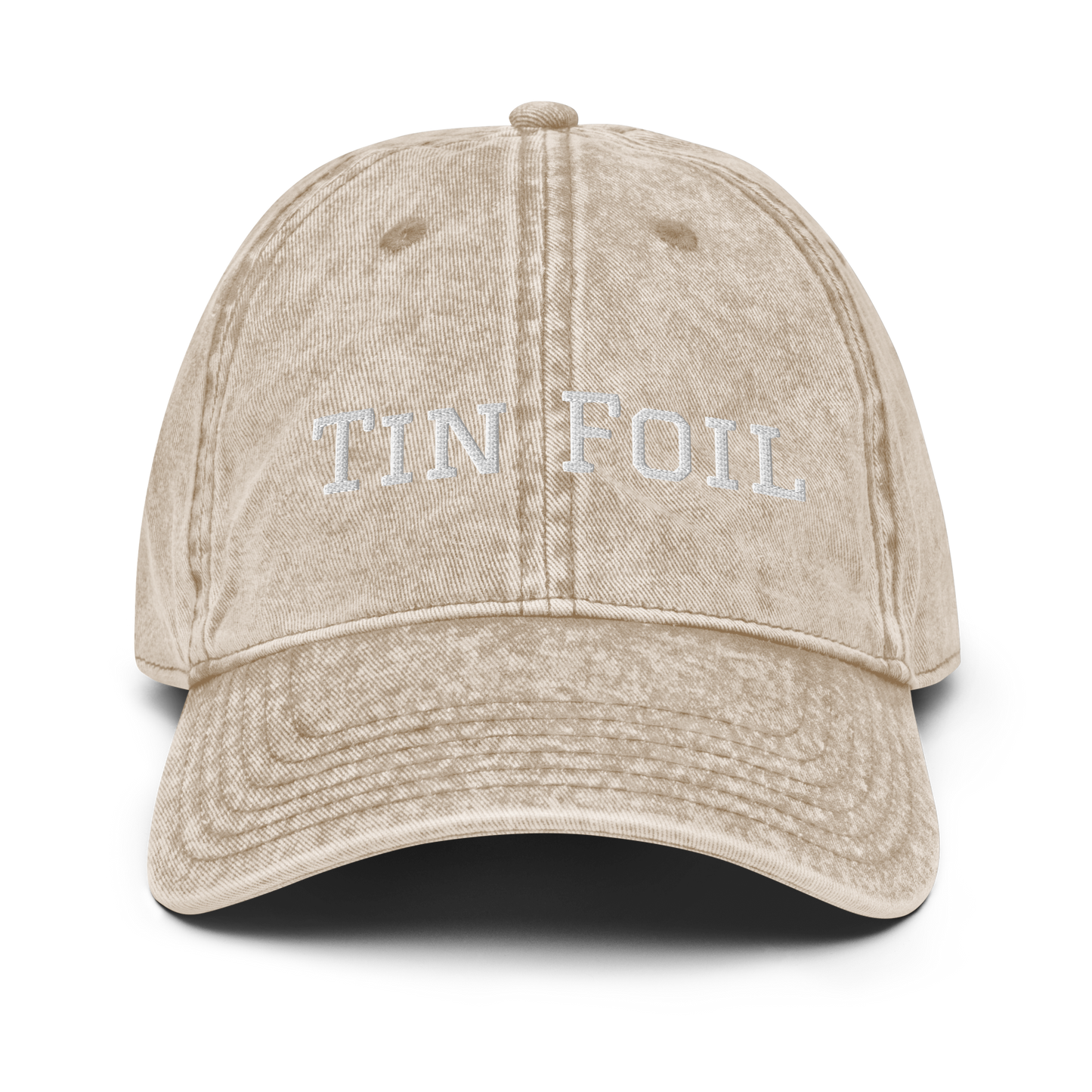 Tin Foil Hat Cotton Twill Cap, White Lettering, Medical Freedom, Conspiracy Theory Hat, Funny Political Hat