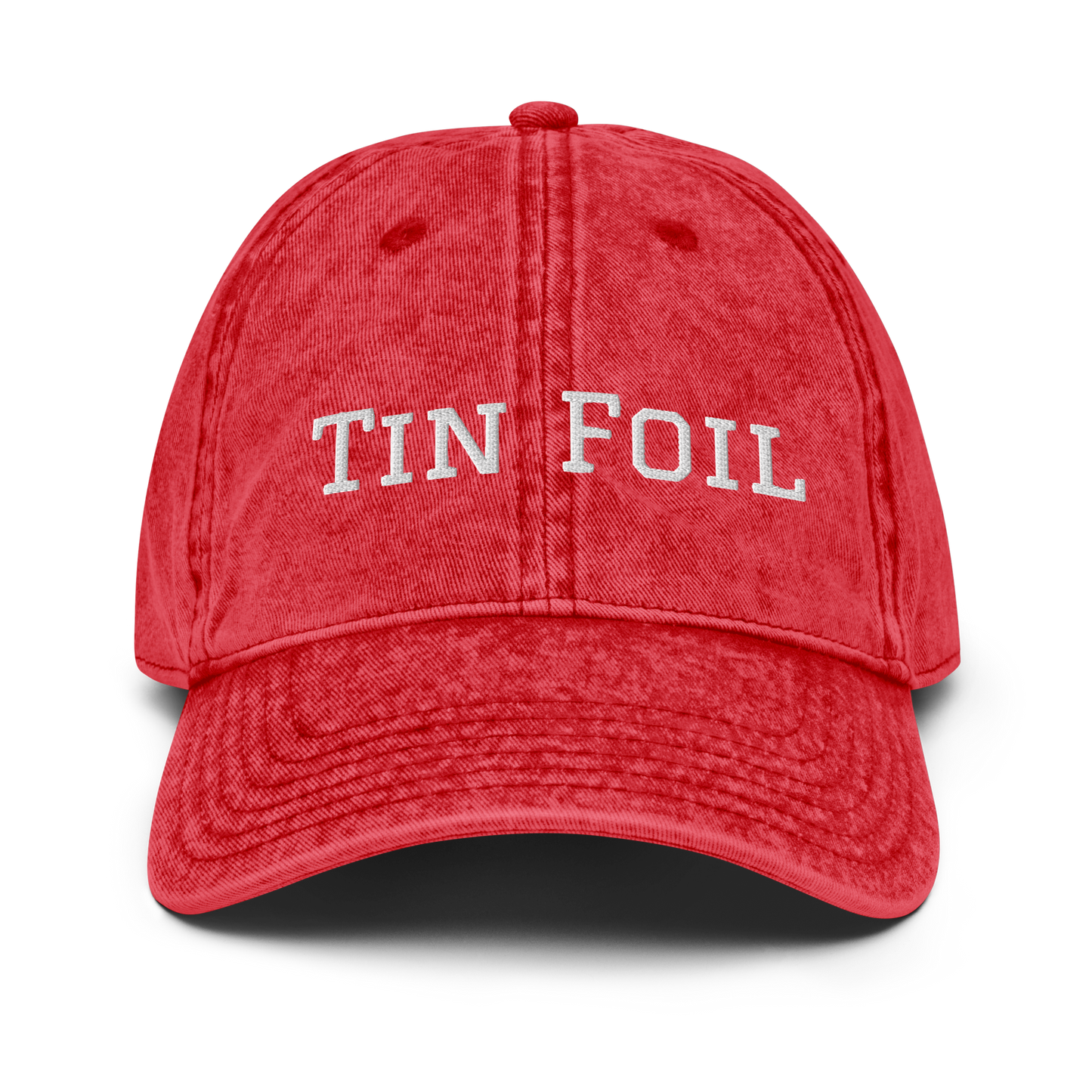 Tin Foil Hat Cotton Twill Cap, White Lettering, Medical Freedom, Conspiracy Theory Hat, Funny Political Hat