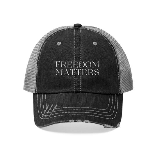 Freedom Matters Trucker Hat, America Hat, Patriot Cap, Medical Freedom Protest Hat, Freedom Hat, Hat for Trucker