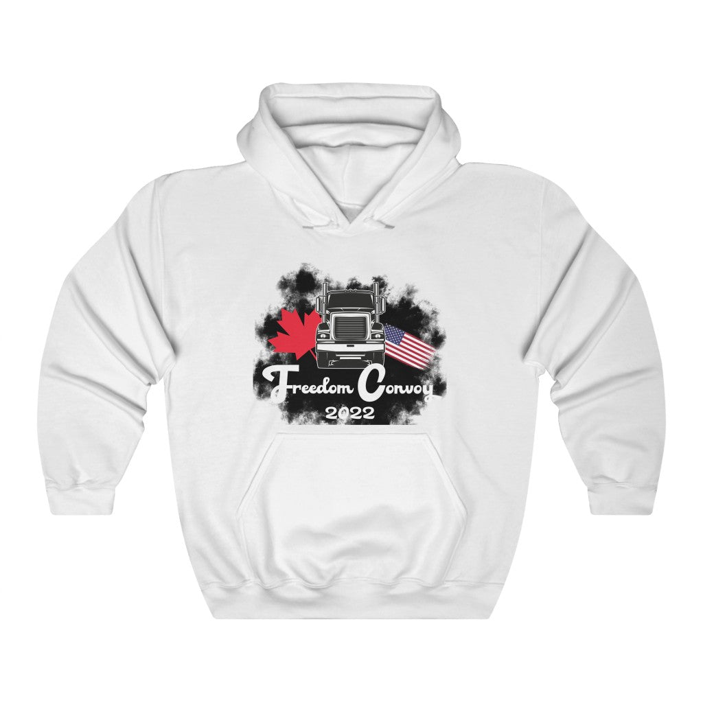 Freedom Convoy 2022 Heavy Blend™ Hooded Sweatshirt | Stand with Truckers | Convoy to Ottawa | Truck You