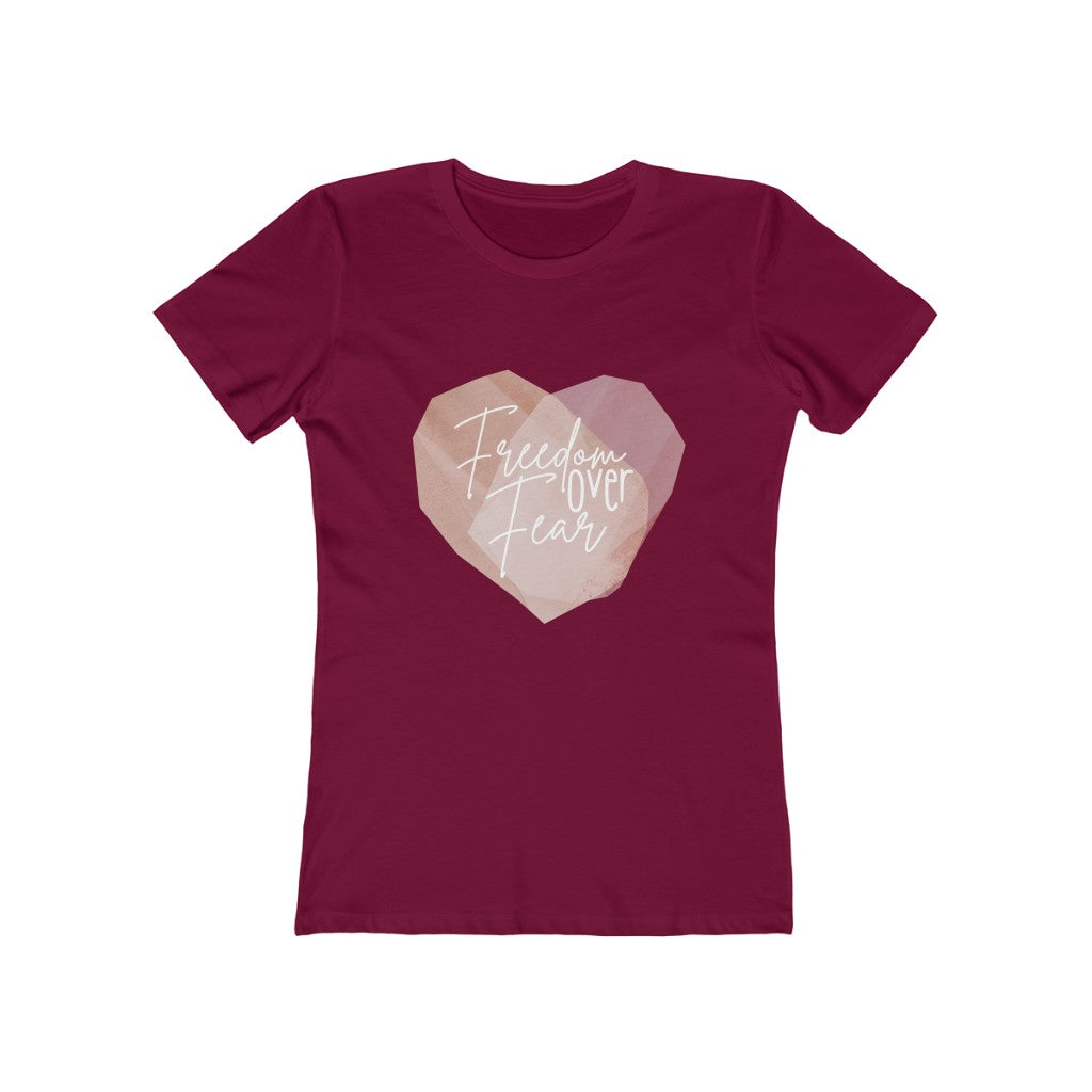 Freedom Over Fear Boyfriend Tee