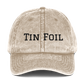 Tin Foil Hat Cotton Twill Cap Black Lettering, Medical Freedom, Conspiracy Theory, Fully Political Gift, Hat, Accessories