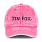 Tin Foil Hat Cotton Twill Cap Black Lettering, Medical Freedom, Conspiracy Theory, Fully Political Gift, Hat, Accessories