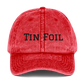 Tin Foil Hat Cotton Twill Cap Black Lettering, Medical Freedom, Conspiracy Theory, Fully Political Gift, Hat, Accessories