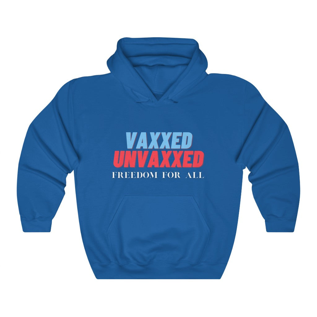 Vaxxed UnVaxxed Freedom For All Unisex Heavy Blend™ Hooded Sweatshirt