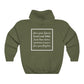 Revolt Against The Modern World Hoodie with Back Message