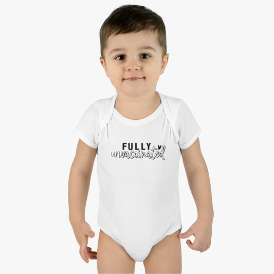 Fully Unvaccinated Infant Body Suit | Freedom of Choice | No Jab | Medical Freedom | Informed Consent | Gift for Baby