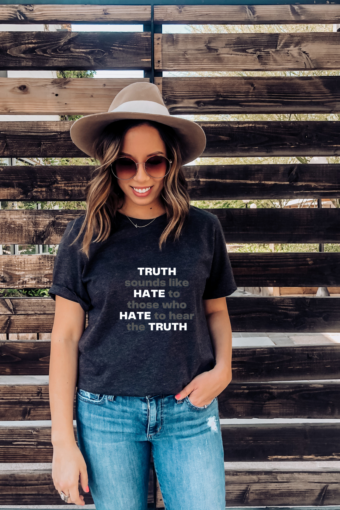 Truth sounds like Hate to Those who Hate to Hear the Truth Jersey Short Sleeve Tee