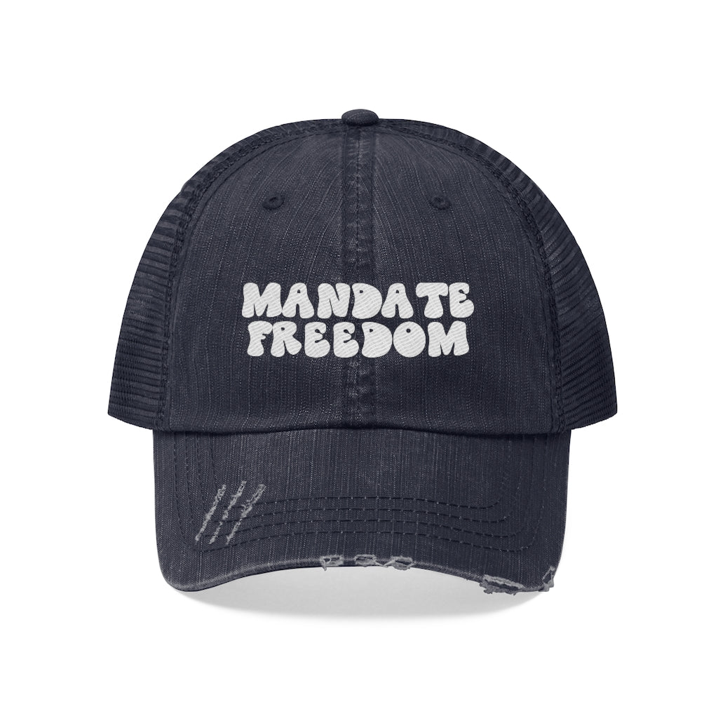 Mandate Freedom Trucker Hat, Retro Font, Freedom Matters, Patriot Cap,  Medical Freedom Protest Hat