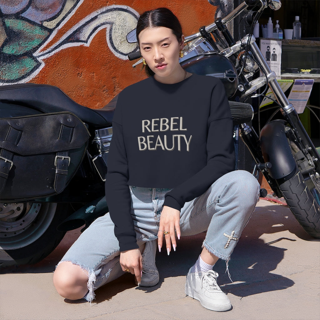 Rebel Beauty Cropped Sweatshirt