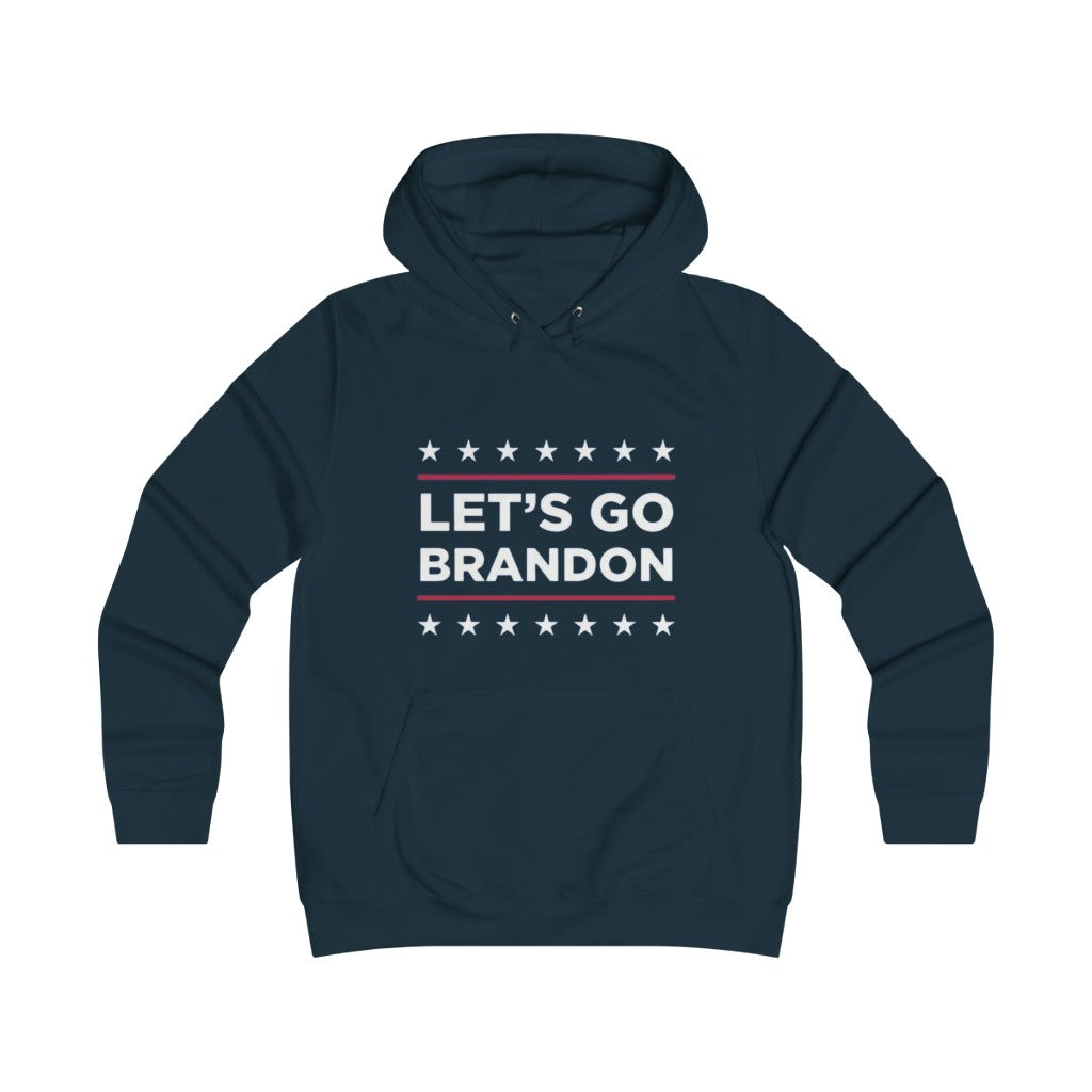 Let's Go Brandon Girlie College Hoodie