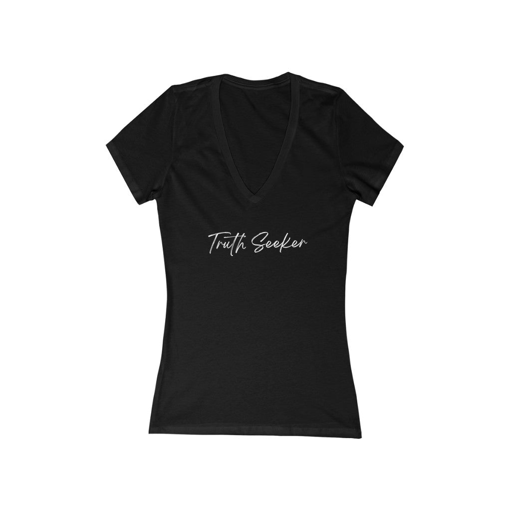 Truth Seeker Short Sleeve Deep V-Neck Tee