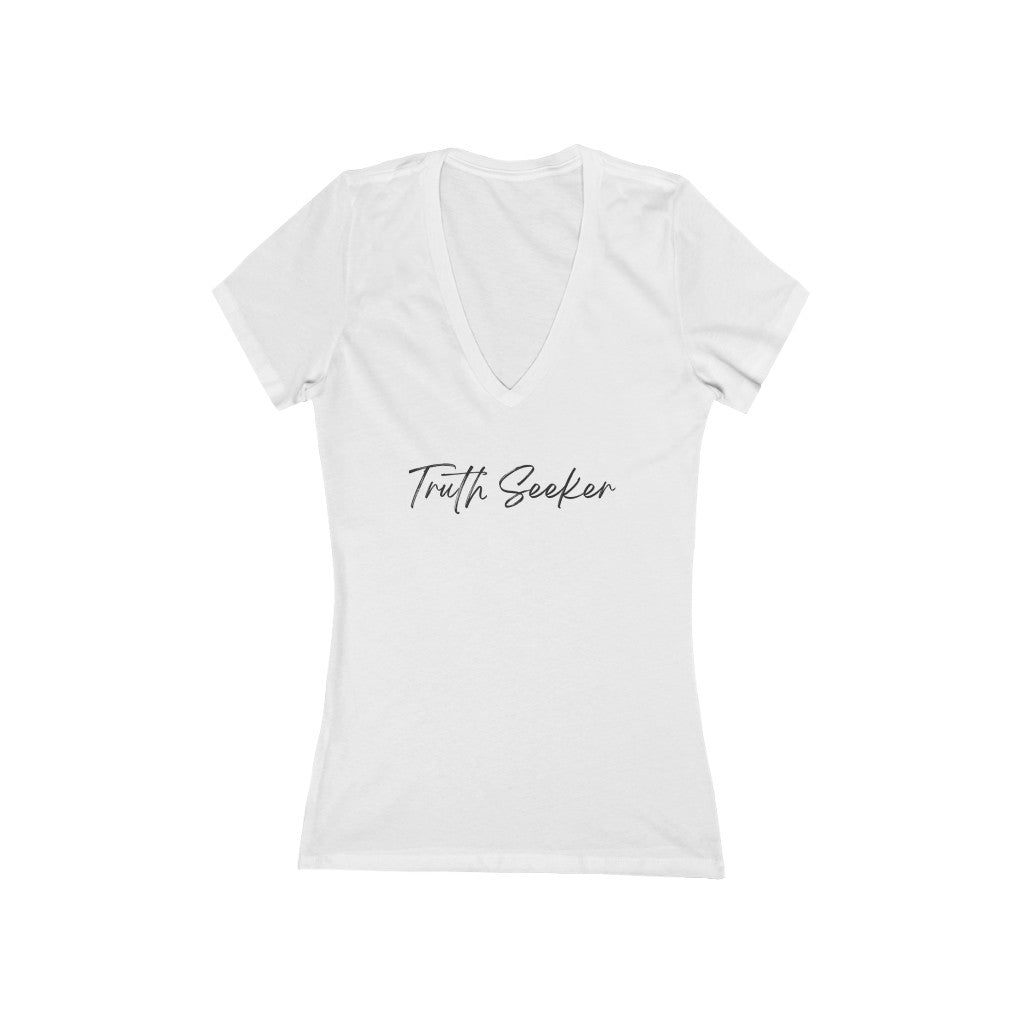 Truth Seeker Short Sleeve Deep V-Neck Tee