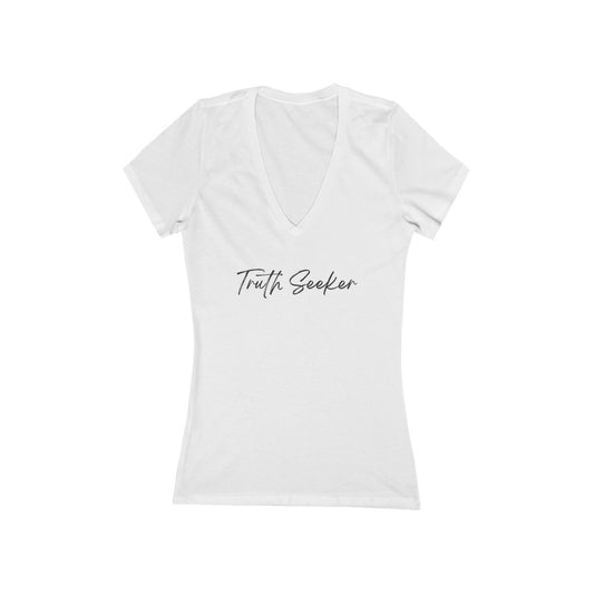 Truth Seeker Short Sleeve Deep V-Neck Tee