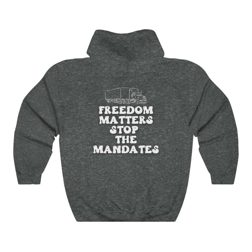Freedom Convoy 2022 Heavy Blend™ Hooded Sweatshirt | Stand with Truckers | Convoy to Ottawa | Truck You