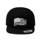 American Flag Wave Flat Bill Hat, American Flag Embroidery, America Hat, Patriot Cap, Winter Accessories, Freedom Hat, Medical Freedom