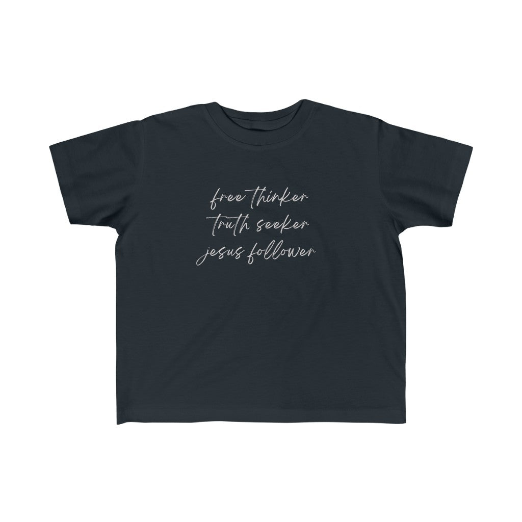 Truth Seeker Jesus Follower Fine Jersey Tee