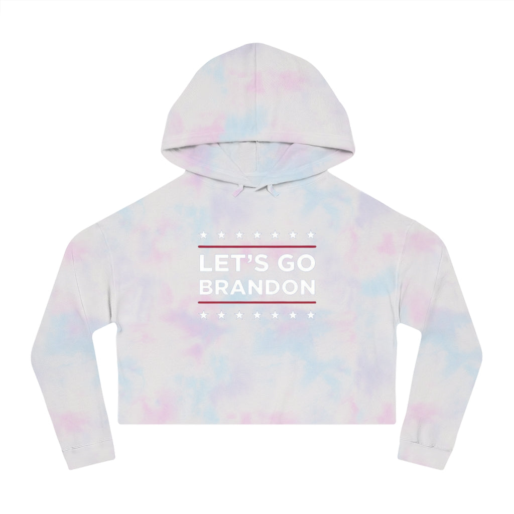 Let's Go Brandon Cropped Hooded Sweatshirt