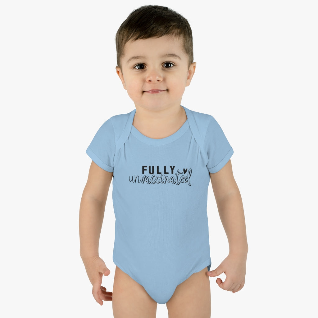 Fully Unvaccinated Infant Body Suit | Freedom of Choice | No Jab | Medical Freedom | Informed Consent | Gift for Baby