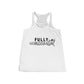 Fully Unvaccinated Women's Flowy Racerback Tank | Medical Freedom | Gift for Advocate | Informed Consent | Patriot | Pure Blood