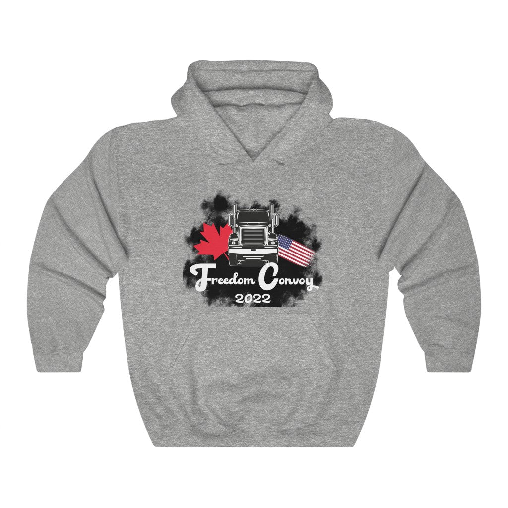 Freedom Convoy 2022 Heavy Blend™ Hooded Sweatshirt | Stand with Truckers | Convoy to Ottawa | Truck You