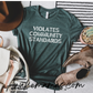 Violates Community Standards | Bold Print | Short Sleeve Tee | Medical Freedom | Facebook | Rebel | Censorship Sucks | Gift for Conseratives | Gift for Family  | Gift for friend