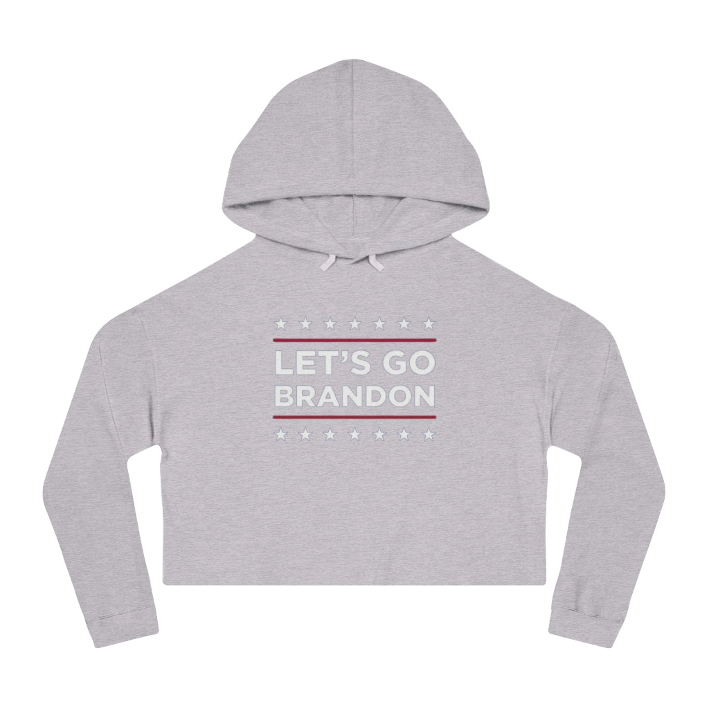 Let's Go Brandon Cropped Hooded Sweatshirt