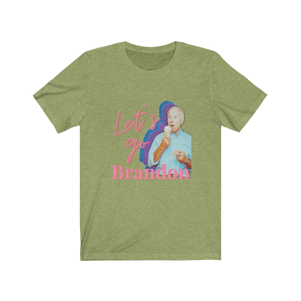 Let's Go Brandon Short Sleeve Tee, Patriot Shirt, Defund the Media, FJB, Joe Biden Funny T-Shirt