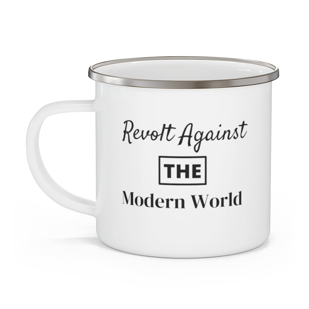 Revolt Against The Modern World Enamel Camping Mug