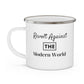 Revolt Against The Modern World Enamel Camping Mug