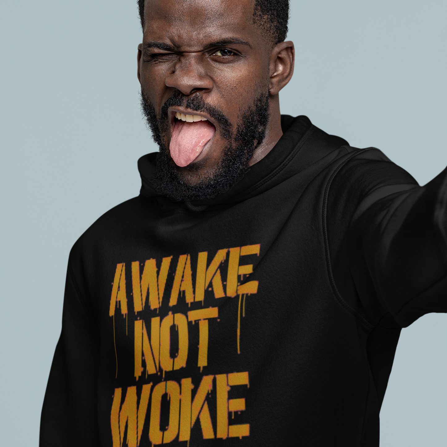 Awake Not Woke Men's Champion Hoodie