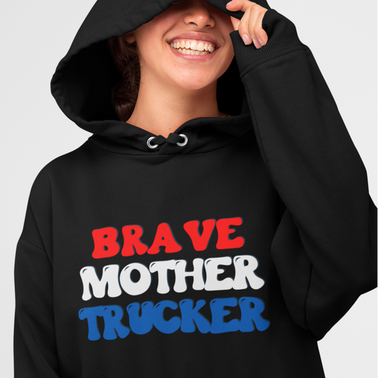 Brave Mother Trucker Heavy Blend™ Hooded Sweatshirt