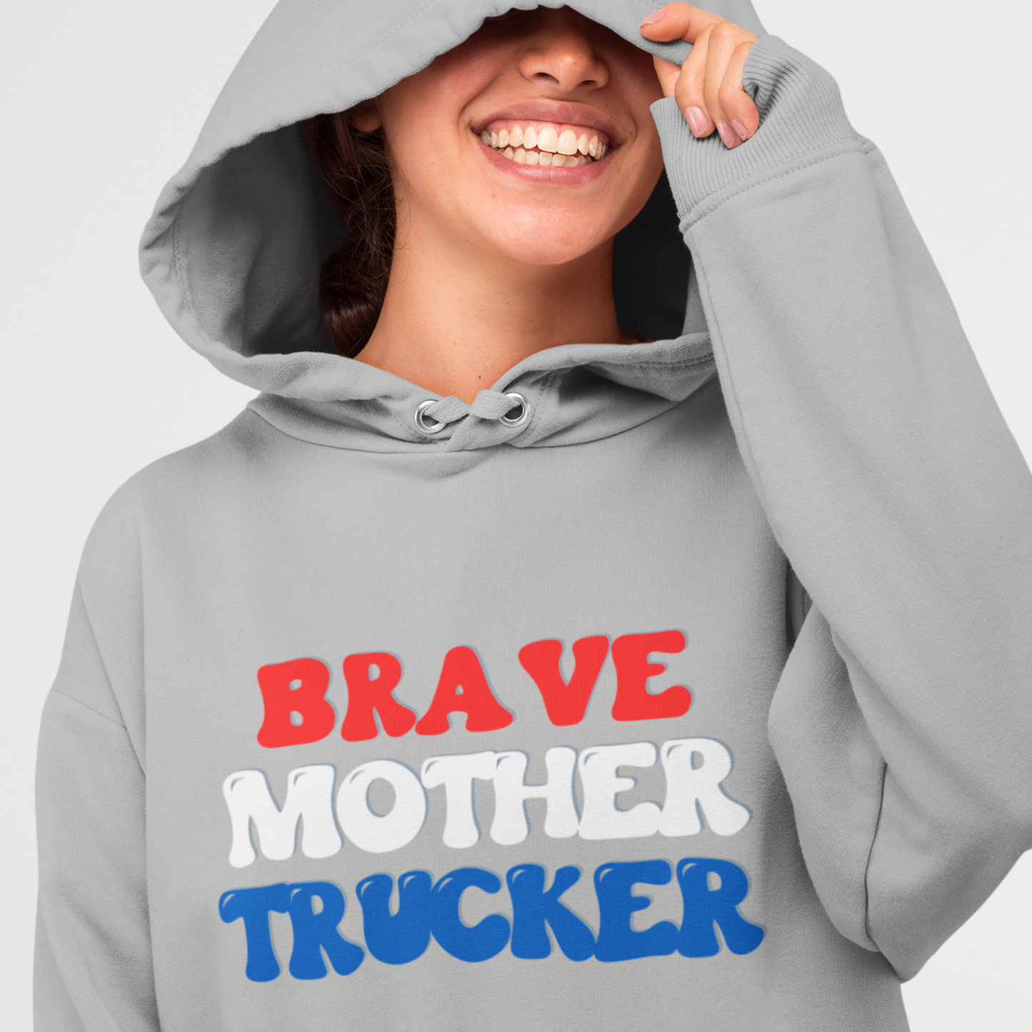 Brave Mother Trucker Heavy Blend™ Hooded Sweatshirt