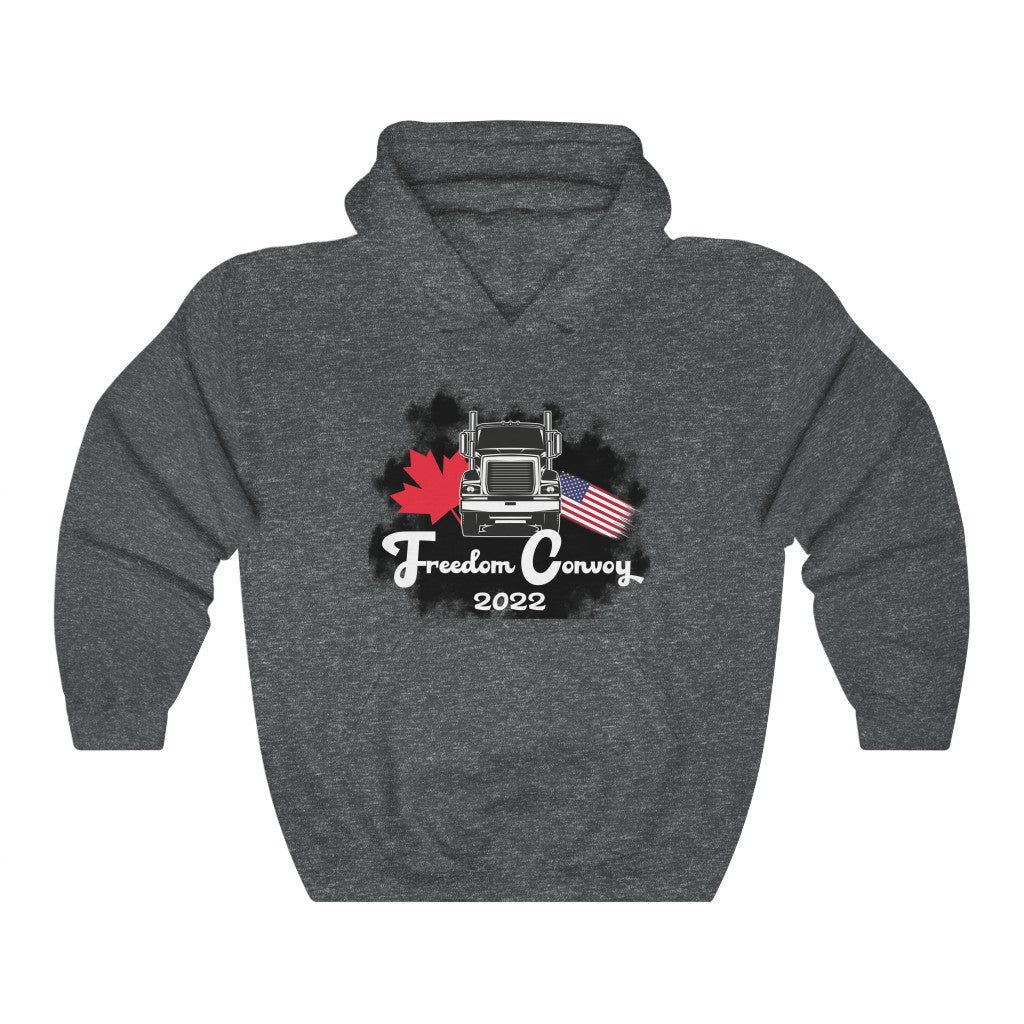 Freedom Convoy 2022 Heavy Blend™ Hooded Sweatshirt | Stand with Truckers | Convoy to Ottawa | Truck You