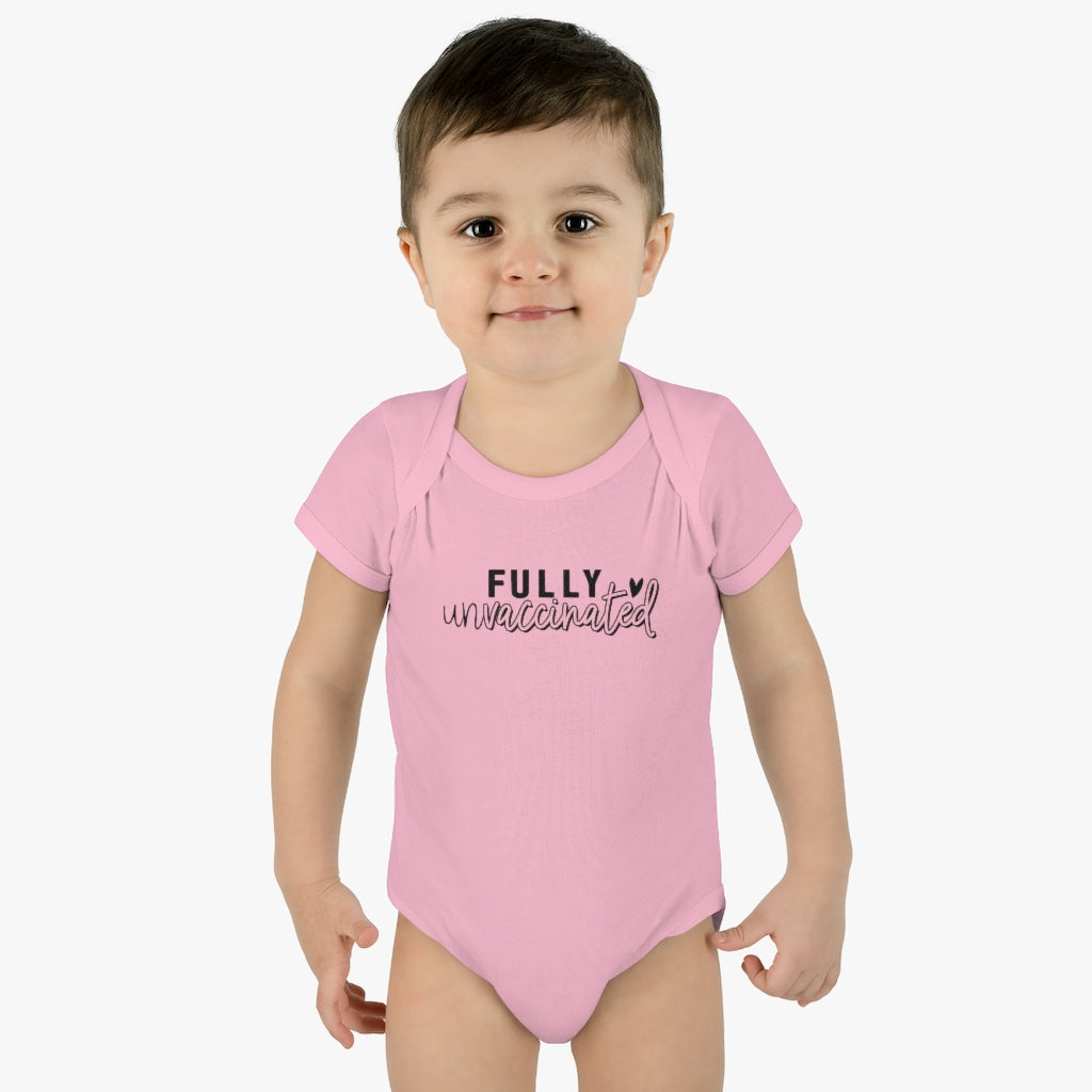 Fully Unvaccinated Infant Body Suit | Freedom of Choice | No Jab | Medical Freedom | Informed Consent | Gift for Baby