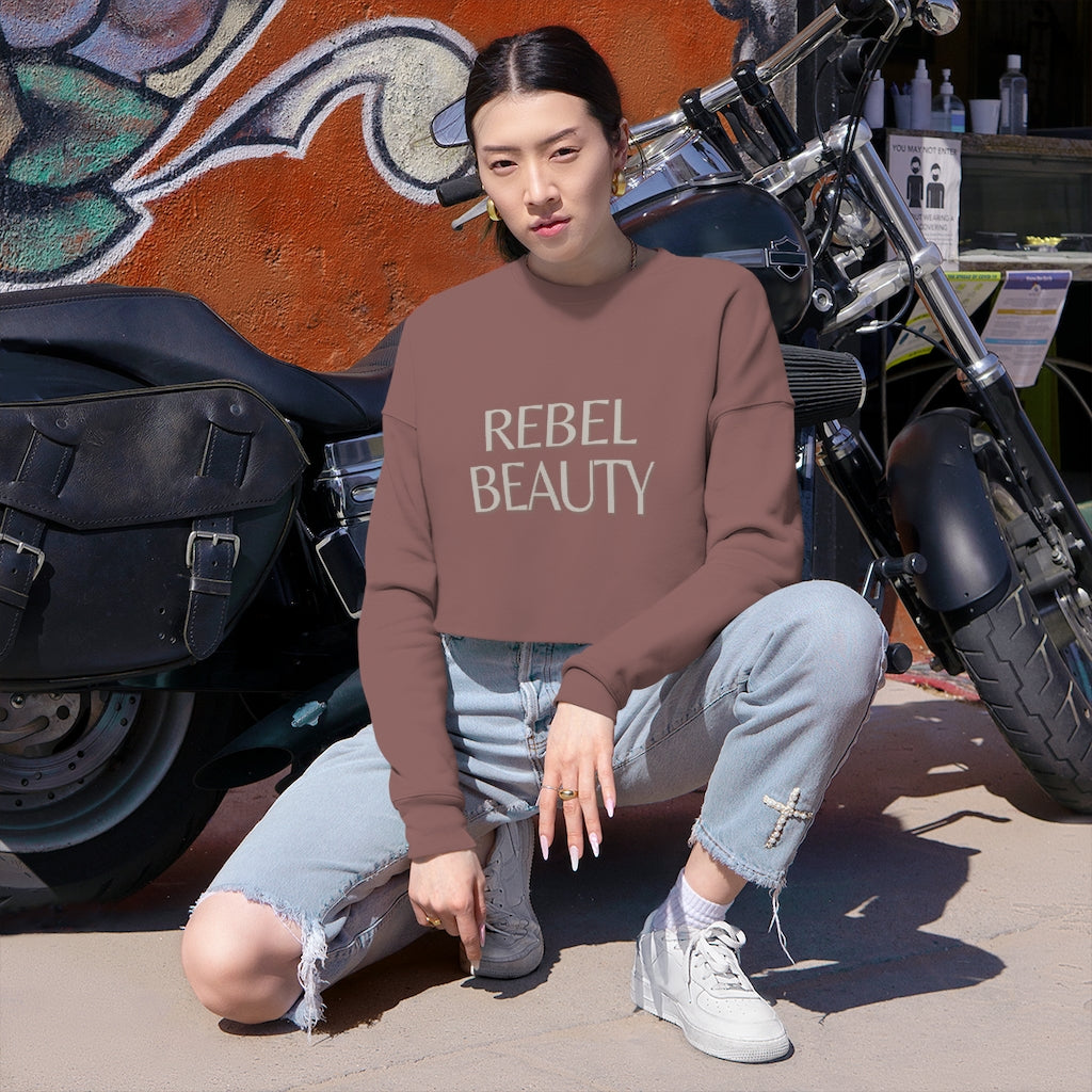 Rebel Beauty Cropped Sweatshirt