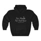 No Mask No Service Heavy Blended Hooded Sweatshirt, Revelation 13, End Times prophecy, Book of Revelation Shirt