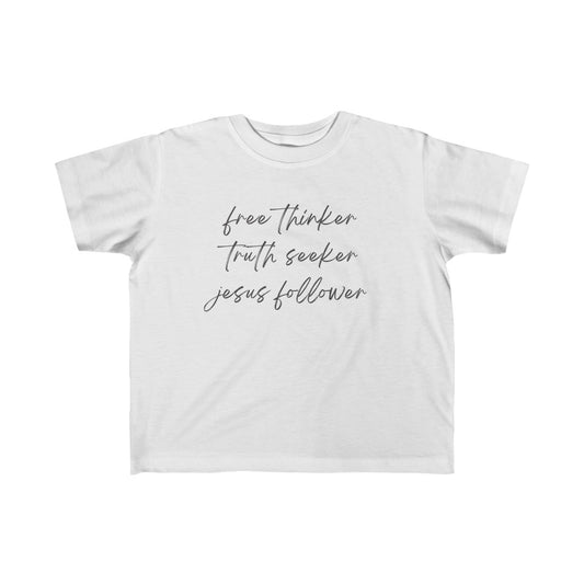 Truth Seeker Jesus Follower Fine Jersey Tee