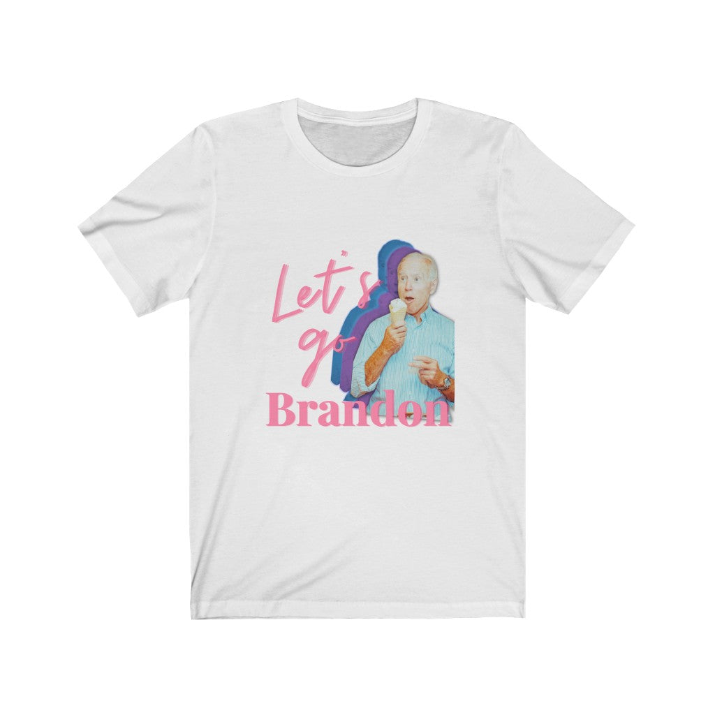 Let's Go Brandon Short Sleeve Tee, Patriot Shirt, Defund the Media, FJB, Joe Biden Funny T-Shirt