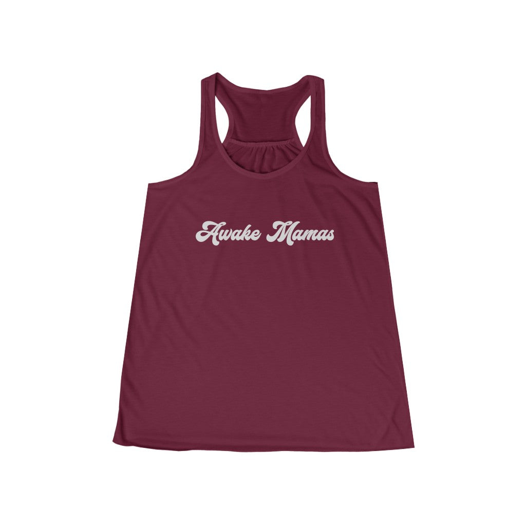 Awake Mamas Signature Racerback Tee | Women's Flowy Racerback Tank | Work Out Shirt | Free Thinking Mama | Medical Freedom Shirt | Informed Consent