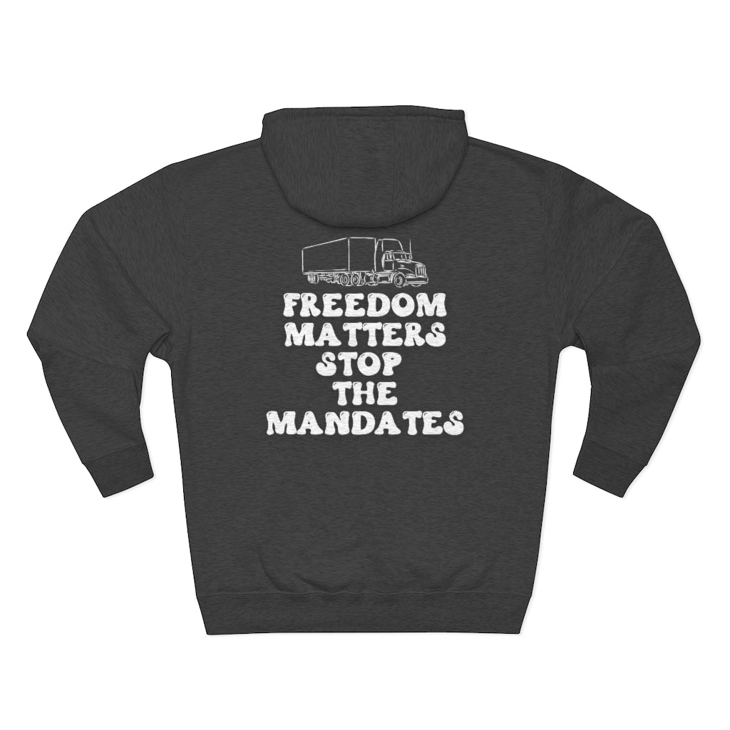 FREEDOM CONVOY 2022 Premium Pullover Hoodie, TRUCKER HOODIE, I stand with Truckers, Freedom Convoy