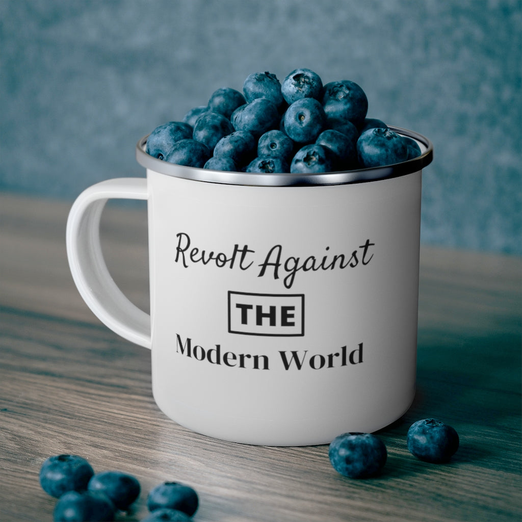 Revolt Against The Modern World Enamel Camping Mug