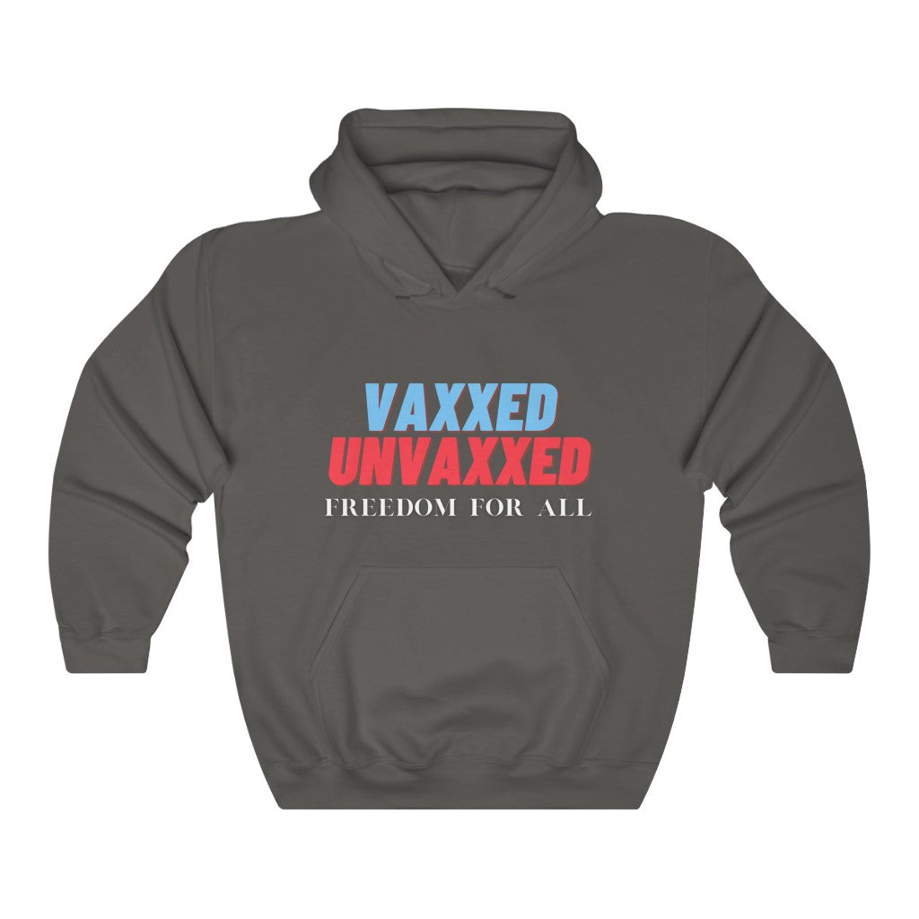 Vaxxed UnVaxxed Freedom For All Unisex Heavy Blend™ Hooded Sweatshirt