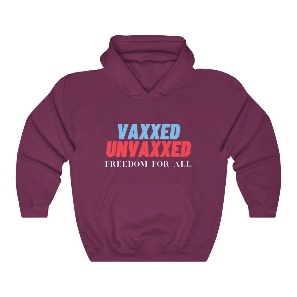 Vaxxed UnVaxxed Freedom For All Unisex Heavy Blend™ Hooded Sweatshirt