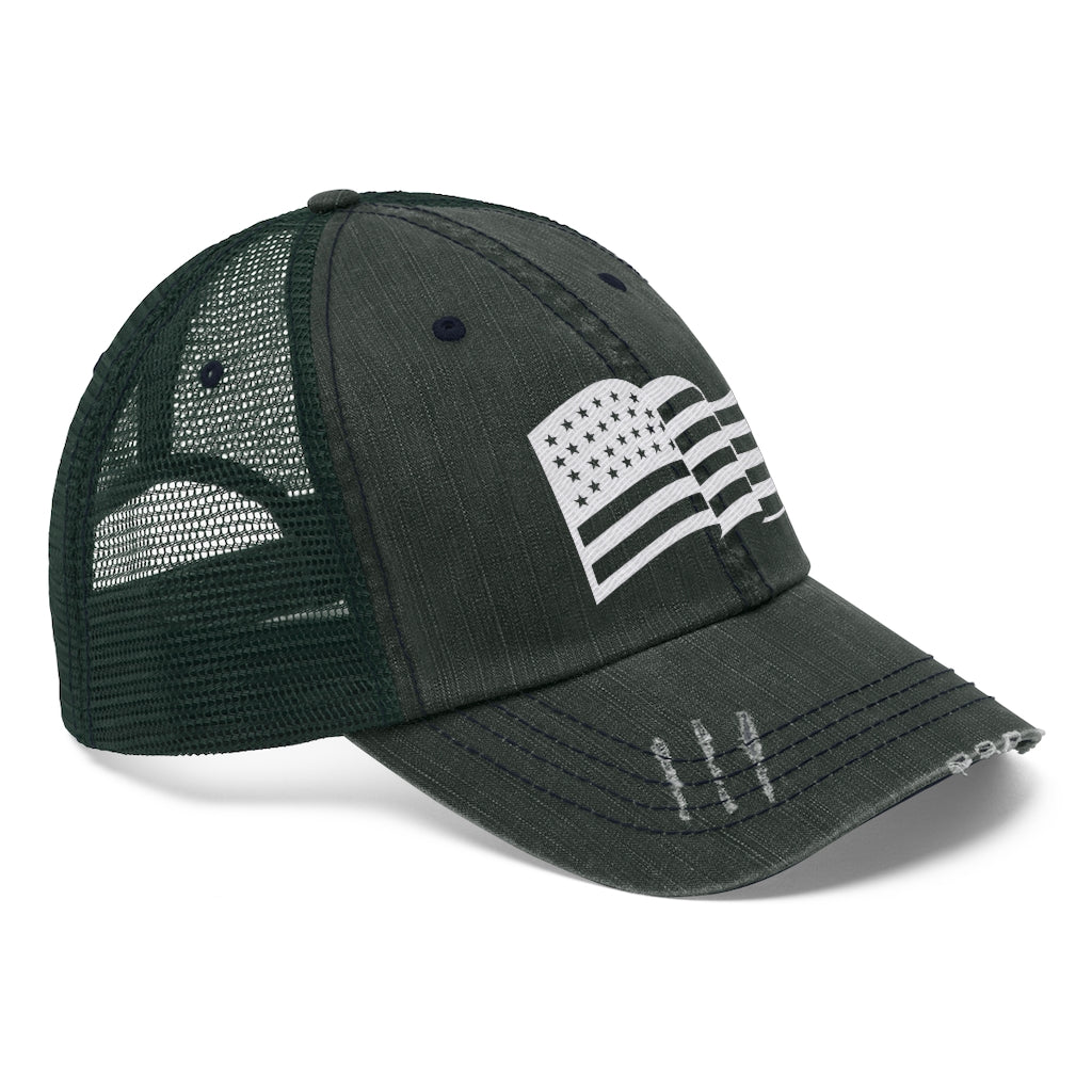 White American Flag, Trucker Hat, America Hat, Political Patriot Cap,  Medical Freedom Protest Hat,  Freedom Convoy 2022