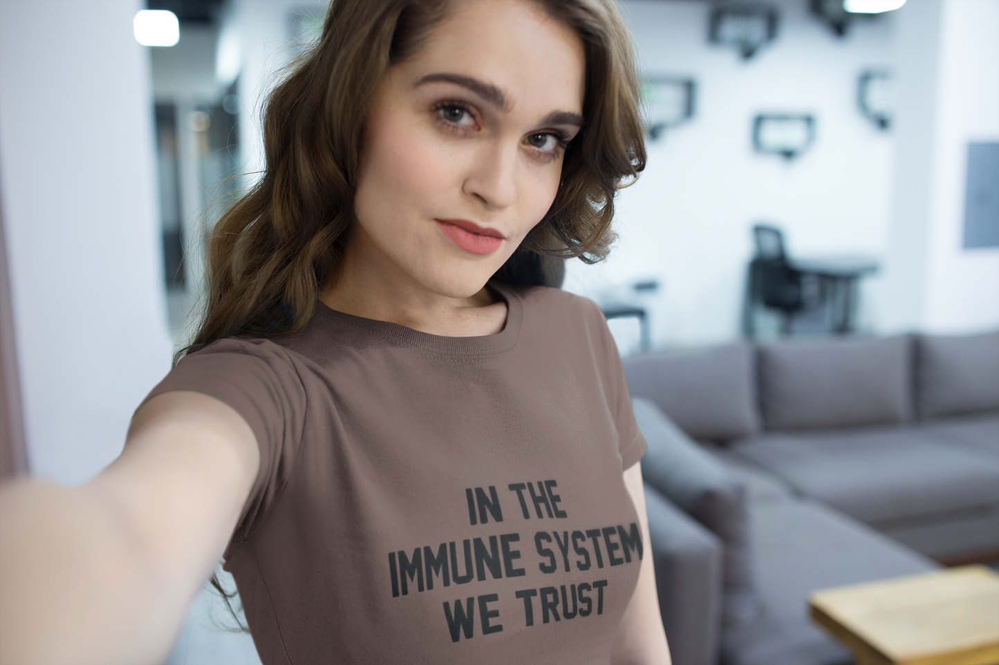 In The Immune System We Trust Women's Shirt | Advocacy Tee | Medical Freedom | Patriot | Health Freedom Advocate | Lock Down Shirt | Covid | Pandemic