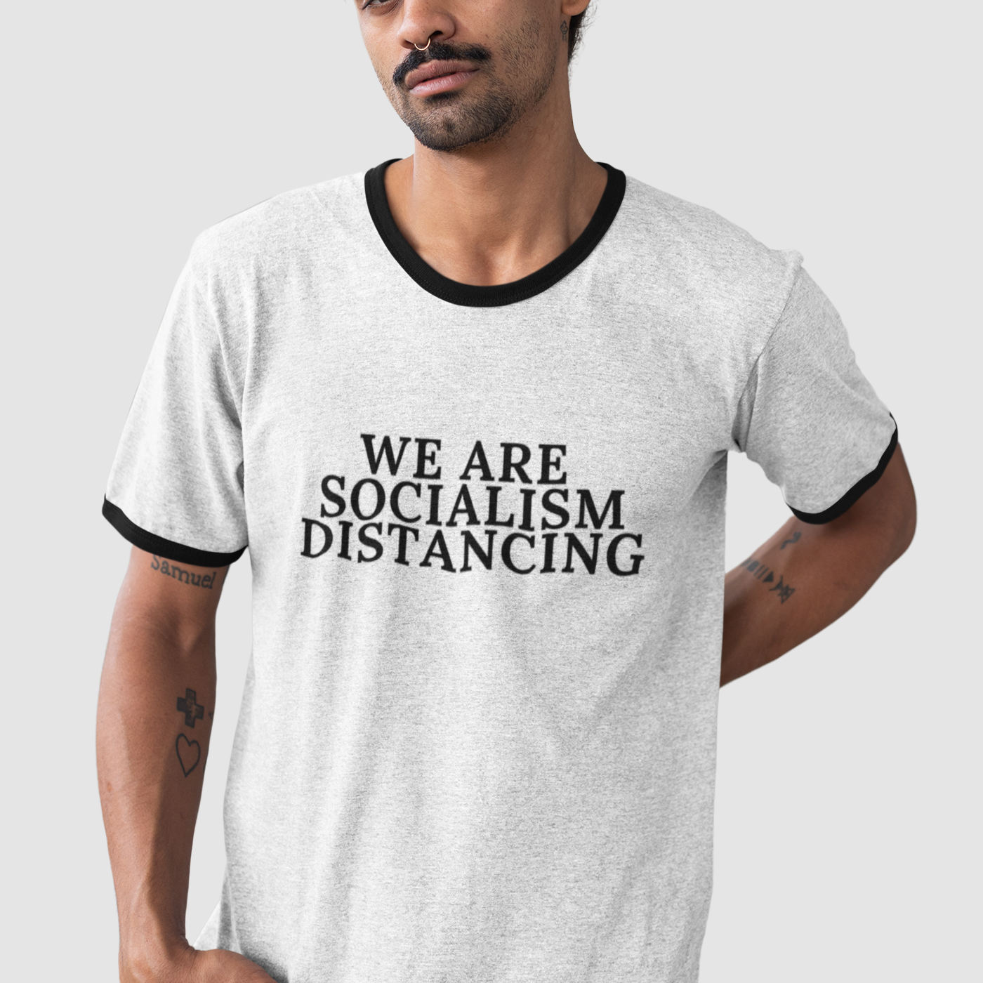 Men's We Are Socialism Distancing Tee